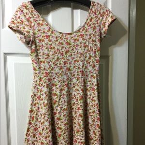 Juniors L floral print mini dress